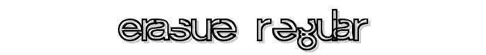 Erasure Regular font